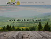 Tablet Screenshot of holz-schroeer.de